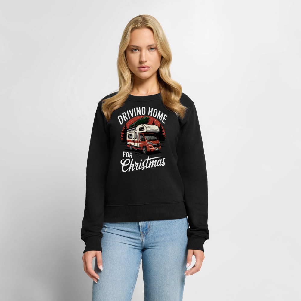 Driving Home - Damen Camping Sweatshirt - Schwarz