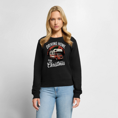 Driving Home - Damen Camping Sweatshirt - Schwarz