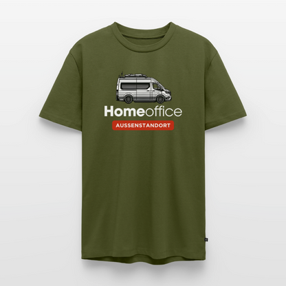 Vanlife Homeoffice - Herren Camping T-Shirt - Khaki