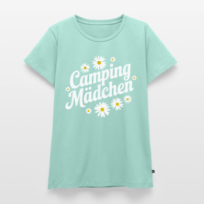 Camping Mädchen - Damen Camping T-Shirt - Mint 