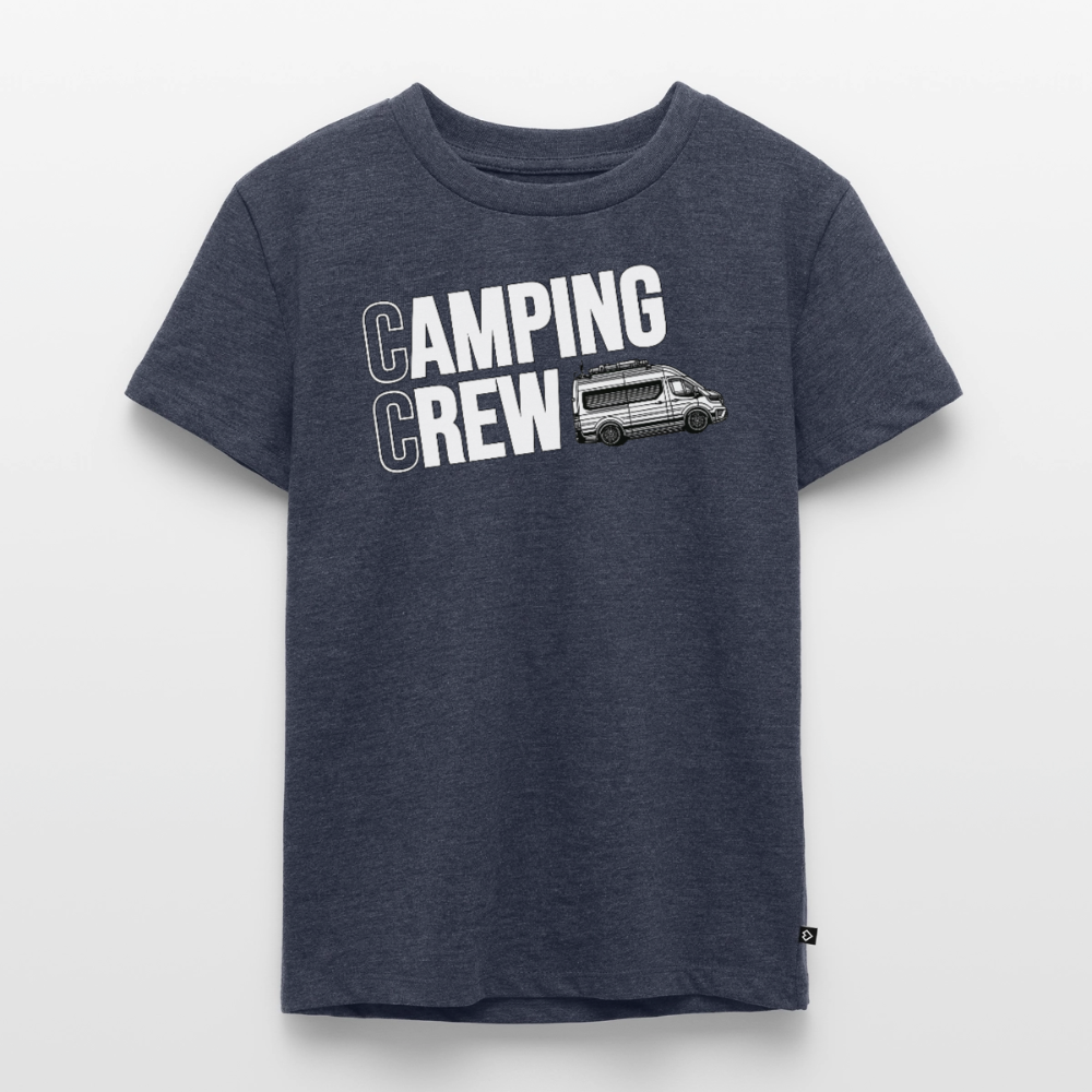 Vanlife Camping Crew - Kinder Camping T-Shirt - Jeansblau 