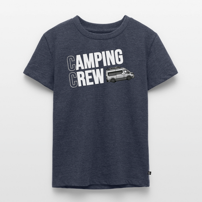 Vanlife Camping Crew - Kinder Camping T-Shirt - Jeansblau 