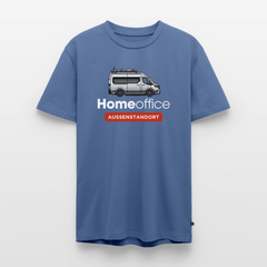 Vanlife Homeoffice - Herren Camping T-Shirt - Taubenblau