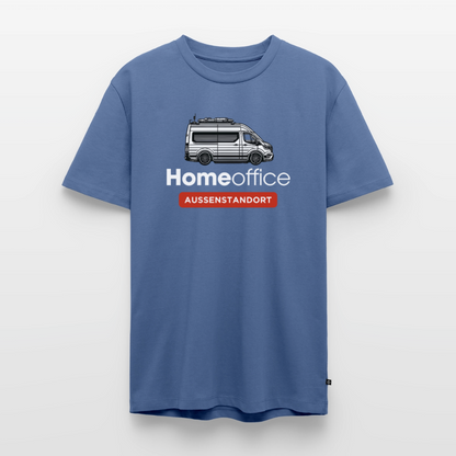 Vanlife Homeoffice - Herren Camping T-Shirt - Taubenblau