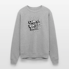 Camper in Winterpause - Herren Camping Sweatshirt - Grau meliert
