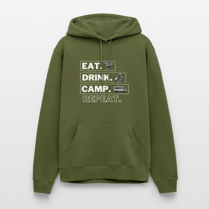 Eat Drink Camp - Herren Camping Hoodie - Vanlife - Khaki
