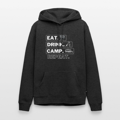 Eat Drink Camp - Herren Camping Hoodie - Vanlife - Anthrazit meliert