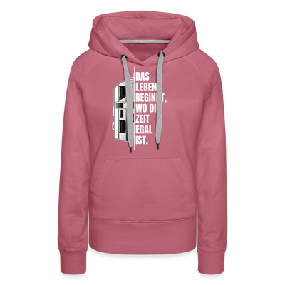 SPOD - Camping ist Zeitlos - Damen Camping Hoodie - Wohnwagen - Malve