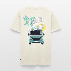 Camping Passion - Herren Camping T-Shirt - Naturweiß