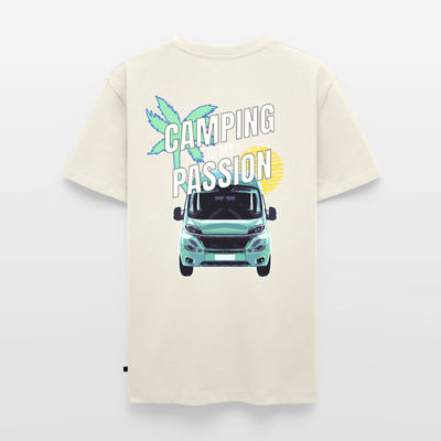 Camping Passion - Herren Camping T-Shirt - Naturweiß