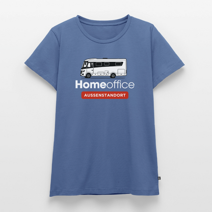 Vollintegriert Homeoffice - Damen Camping T-Shirt - Taubenblau