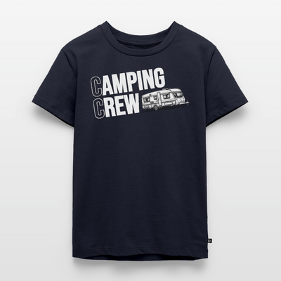Wohnwagen Camping Crew - Kinder Camping T-Shirt - Navy