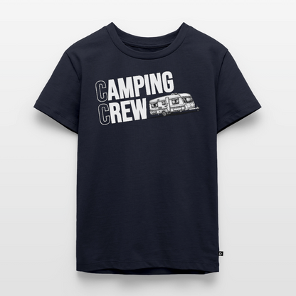 Wohnwagen Camping Crew - Kinder Camping T-Shirt - Navy