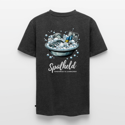 Camping Spülheld - Herren Camping T-Shirt - Anthrazit meliert