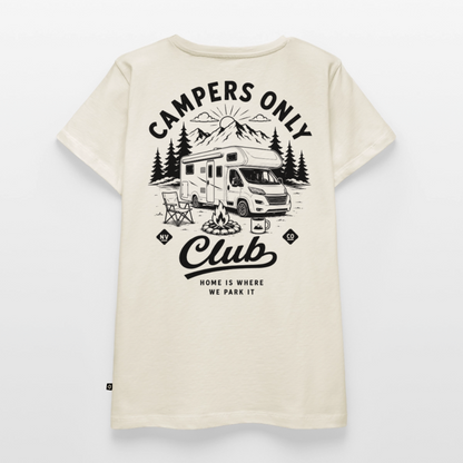 Campers Only Club - Herren Camping T-Shirt - Wohnmobil - Naturweiß