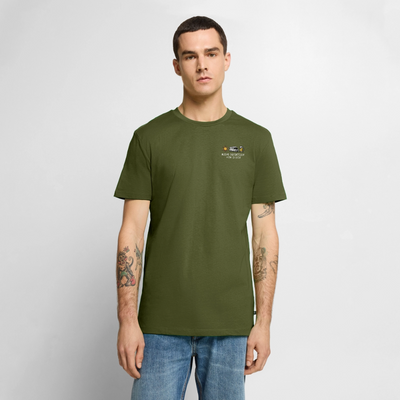 Definition von Glück - Herren Camping T-Shirt - Wohnmobil - Khaki