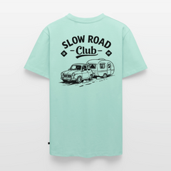 Slow Road Club - Herren Camping T-Shirt - Mint 
