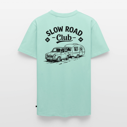 Slow Road Club - Herren Camping T-Shirt - Mint 