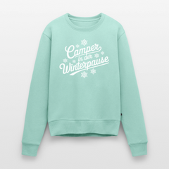 Camper im Winter - Damen Camping Sweatshirt - Mint 