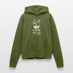 SS - Damen Hoodie - Wild and Free - Khaki