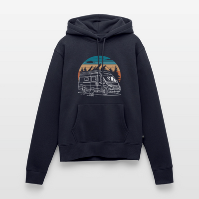 SPOD - Vanlife mit Hund - Damen Camping Hoodie - Navy