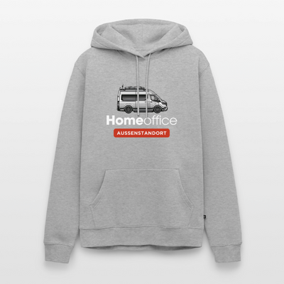 Vanlife Homeoffice - Herren Camping Hoodie - Grau meliert