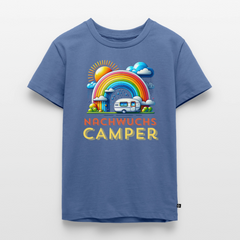 Nachwuchs Camper - Kinder Camping T-Shirt - Taubenblau