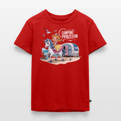 Camping Prinzessin - Kinder Camping T-Shirt - Rot
