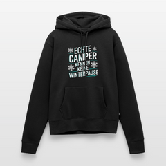 Camper ohne Winterpause - Damen Camping Hoodie - Schwarz
