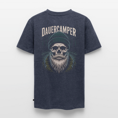 Dauercamper - Herren Camping T-Shirt - Jeansblau 