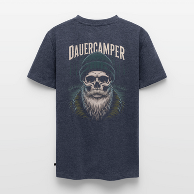 Dauercamper - Herren Camping T-Shirt - Jeansblau 
