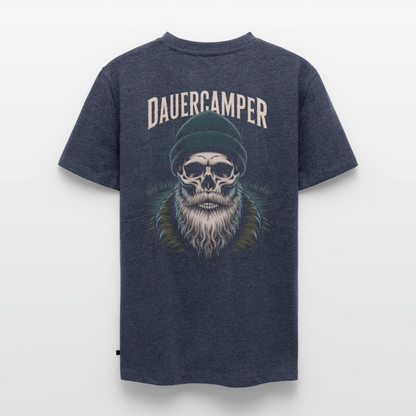 Dauercamper - Herren Camping T-Shirt - Jeansblau 