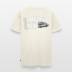 Vanlife Camping Crew - Herren Camping T-Shirt - Rückendruck - Naturweiß