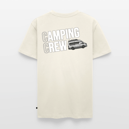 Vanlife Camping Crew - Herren Camping T-Shirt - Rückendruck - Naturweiß