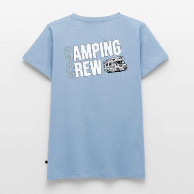 Wohnmobil Camping Crew - Damen Camping T-Shirt - Hellblau
