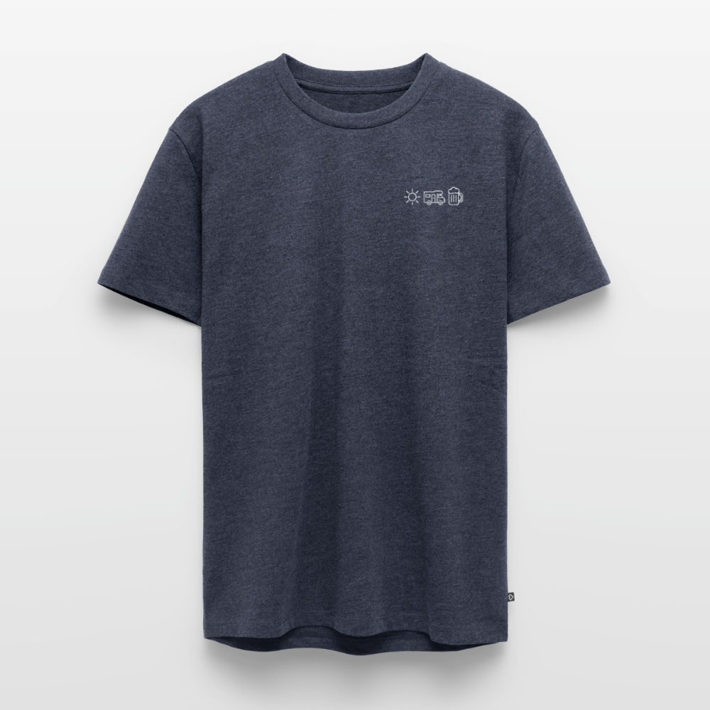 Sonne Wohnmobil Bier - Herren Camping T-Shirt - Jeansblau 