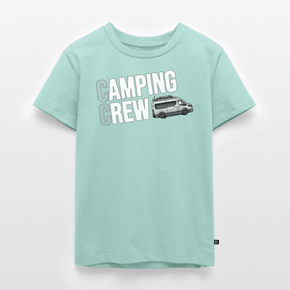 Vanlife Camping Crew - Kinder Camping T-Shirt - Mint 