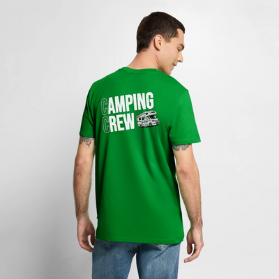 Wohnmobil Camping Crew - Herren Camping T-Shirt - Rückendruck - Grün