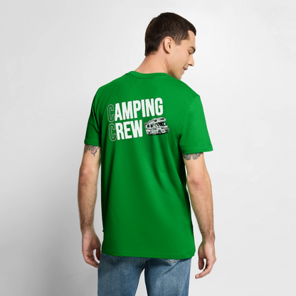 Wohnmobil Camping Crew - Herren Camping T-Shirt - Rückendruck - Grün