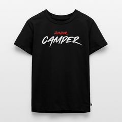 Junior Camper - Kinder Camping T-Shirt - Schwarz