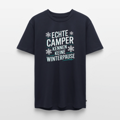Camper ohne Winterpause - Herren Camping T-Shirt - Navy