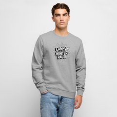 Camper in Winterpause - Herren Camping Sweatshirt - Grau meliert