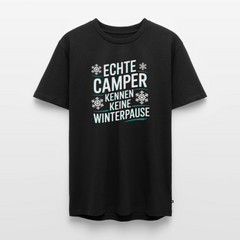 Camper ohne Winterpause - Herren Camping T-Shirt - Schwarz
