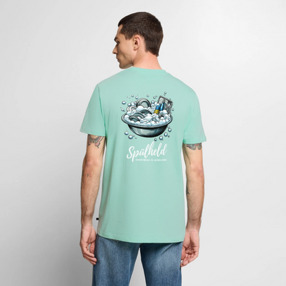 Camping Spülheld - Herren Camping T-Shirt - Mint 