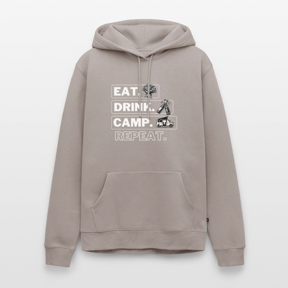 Eat Drink Camp - Herren Camping Hoodie - Bulli - Taupe