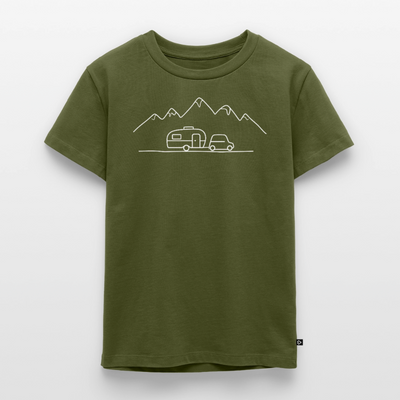 Keep it Simple - Kinder Camping T-Shirt - Khaki