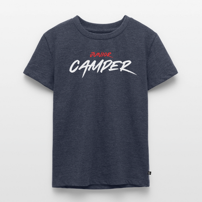 Junior Camper - Kinder Camping T-Shirt - Jeansblau 