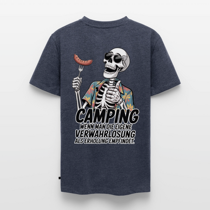 Camping Verwahrlosung - Herren Camping T-Shirt - Jeansblau 
