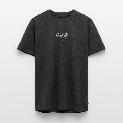 Vanlife statt Midlife Crisis - Herren Camping T-Shirt - Anthrazit meliert