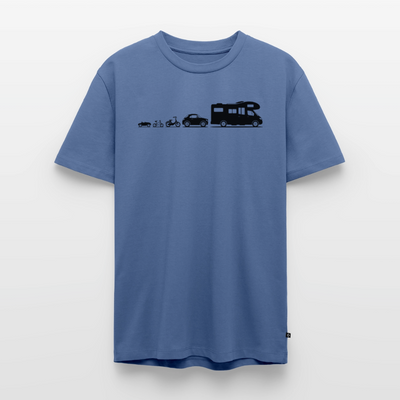 Evolution Wohnmobil - Herren Camping T-Shirt - Taubenblau